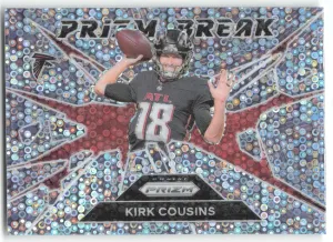 Kirk Cousins 2024 Panini Prizm Prizm Break No Huddle Prizm Atlanta Falcons