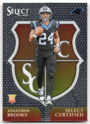 Jonathon Brooks 2024 Panini Select Select Certified Rookies Panthers