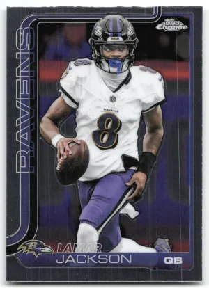 Lamar Jackson 2025 Topps Chrome Baltimore Ravens