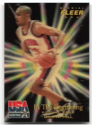 Grant Hill 1996 Fleer USA In The Beginning Rookie Year Team USA
