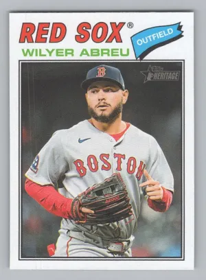 Wilyer Abreu 2026 Topps Heritage Boston Red Sox