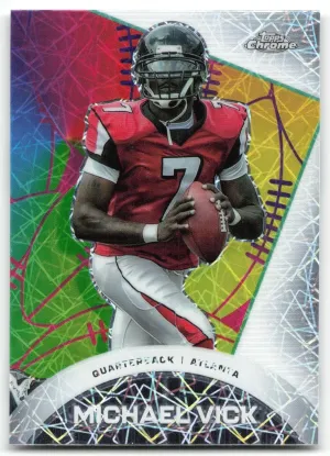 Michael Vick 2023 Topps Composite Chrome All-Etch Lazers Refractor Falcons