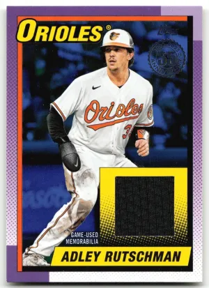 Adley Rutschman 2025 Topps 1990 35th Anniversary Game Used Relics Blue #/150