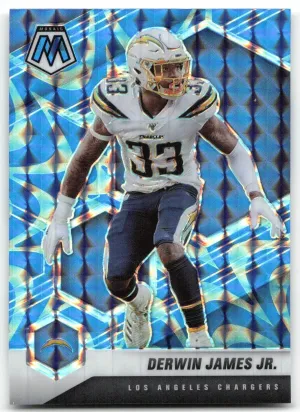 Derwin James Jr. 2021 Panini Mosaic Prizm Reactive Blue Los Angeles Chargers