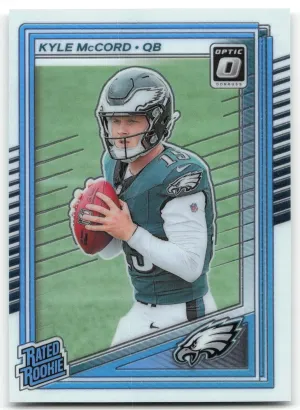 Kyle McCord Rookie 2025 Donruss Optic Philadelphia Eagles