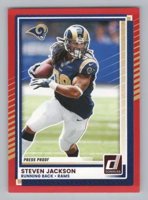 Steven Jackson 2025 Donruss Press Proofs Red Rams