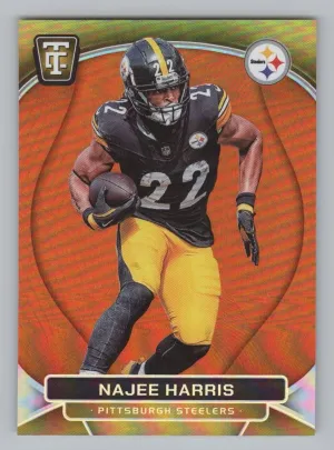 Najee Harris 2024 Panini Totally Certified Mirror Platinum Orange #/99 Steelers