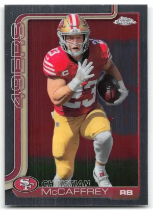 Christian McCaffrey 2025 Topps Chrome San Francisco 49ers