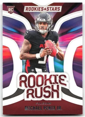 Michael Penix Jr. 2024 Panini Rookies & Stars Rookie Rush Atlanta Falcons