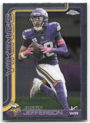 Justin Jefferson 2025 Topps Chrome Minnesota Vikings