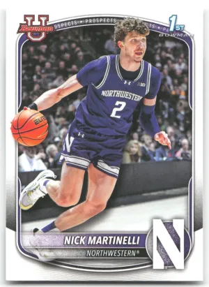 Nick Martinelli 2025-26 Bowman Prospects Northwestern Wildcats