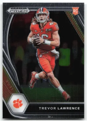 Trevor Lawrence Rookie 2021 Panini Prizm Draft Picks Collegiate Clemson Tigers