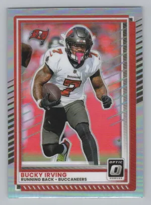 Bucky Irving 2025 Donruss Optic Holo Tampa Bay Buccaneers
