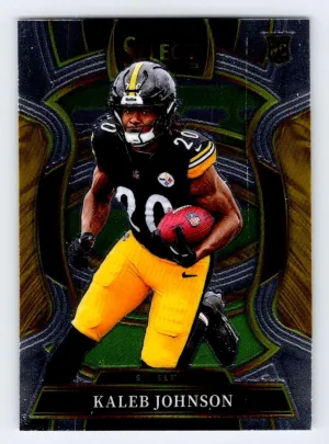 Kaleb Johnson RC 2025 Panini Select Pittsburgh Steelers