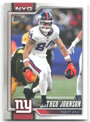 Theo Johnson 2026 Topps Flagship New York Giants