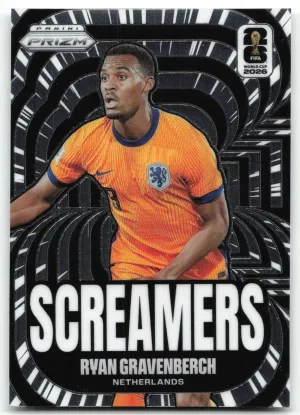 Ryan Gravenberch 2026 Panini Prizm FIFA World Cup Screamers Netherlands