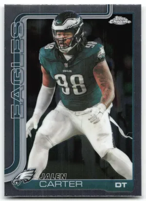 Jalen Carter 2025 Topps Chrome Philadelphia Eagles