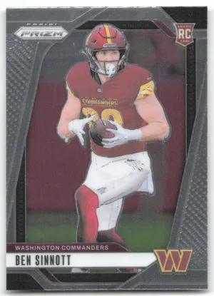 Ben Sinnott Rookie 2024 Panini Prizm Washington Commanders