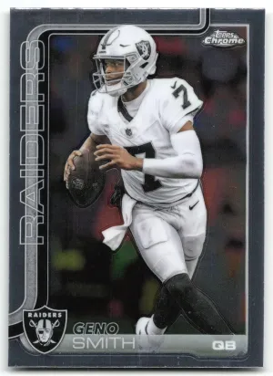 Geno Smith 2025 Topps Chrome Las Vegas Raiders