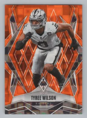 Tyree Wilson 2025 Panini Phoenix Orange Pandora Prizm #/189 Las Vegas Raiders