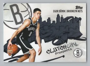 Egor Demin RC 2025-26 Topps Clutch City Prospects Holo Foil Nets