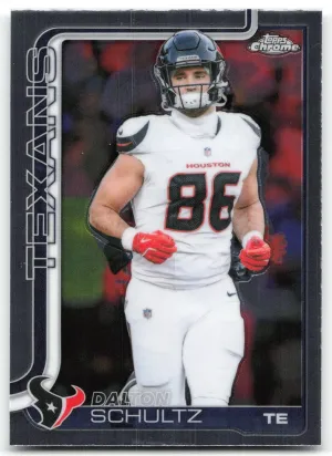 Dalton Schultz 2025 Topps Chrome Houston Texans
