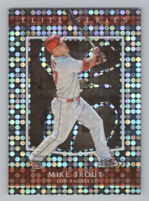 Mike Trout 2016 Donruss Elite Series #/999 Los Angeles Angels