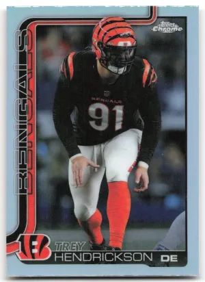 Trey Hendrickson 2025 Topps Chrome Refractor Cincinnati Bengals