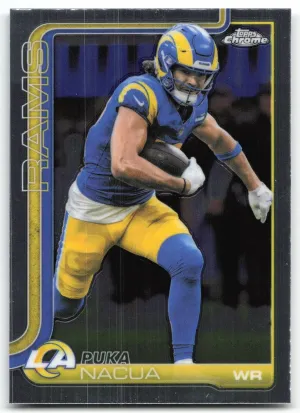 Puka Nacua 2025 Topps Chrome Los Angeles Rams