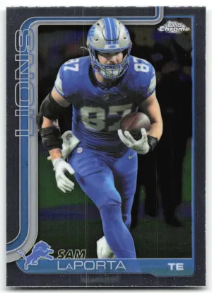 Sam LaPorta 2025 Topps Chrome Detroit Lions