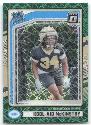 Kool-Aid McKinstry 2024 Donruss Optic Rated Rookies Green Velocity Saints