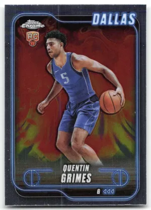 Quentin Grimes RC 2024-25 Topps Chrome Dallas Mavericks