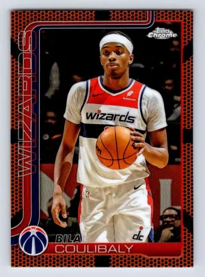 Bilal Coulibaly 2025-26 Topps Chrome Basketball Refractor Washington Wizards