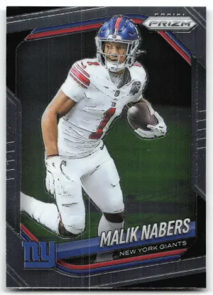Malik Nabers 2025 Panini Prizm New York Giants