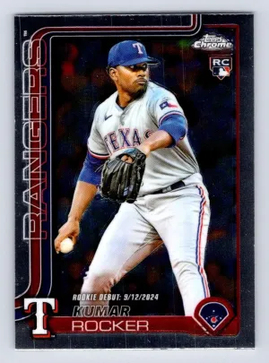 Kumar Rocker RC 2025 Topps Chrome Update Texas Rangers