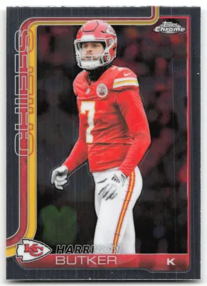 Harrison Butker 2025 Topps Chrome Kansas City Chiefs