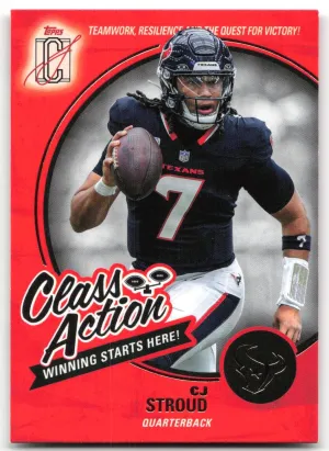 CJ Stroud 2025 Topps Signature Class Class Action Houston Texans
