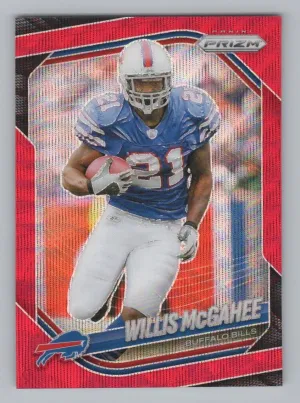 Willis McGahee 2025 Panini Prizm Red Wave #/149 Buffalo Bills