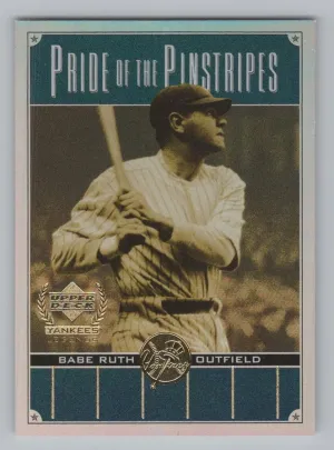 Babe Ruth 2000 Upper Deck Yankees Legends Pride of the Pinstripes
