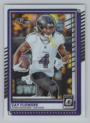 Zay Flowers 2025 Donruss Optic Baltimore Ravens