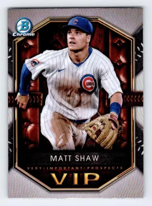 Matt Shaw 2025 Bowman Very Important Prospects Cubs