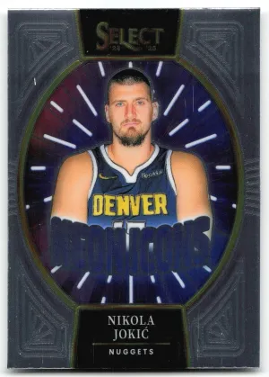 Nikola Jokic 2024-25 Panini Select Neon Icons Nuggets