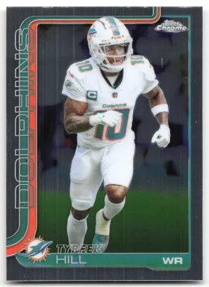 Tyreek Hill 2025 Topps Chrome Miami Dolphins