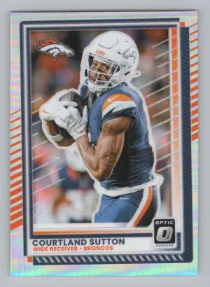 Courtland Sutton 2025 Donruss Optic Holo Denver Broncos