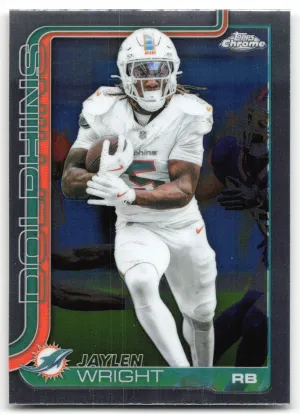 Jaylen Wright 2025 Topps Chrome Miami Dolphins