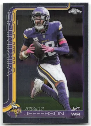Justin Jefferson 2025 Topps Chrome Minnesota Vikings