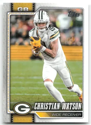 Christian Watson 2026 Topps Flagship Green Bay Packers