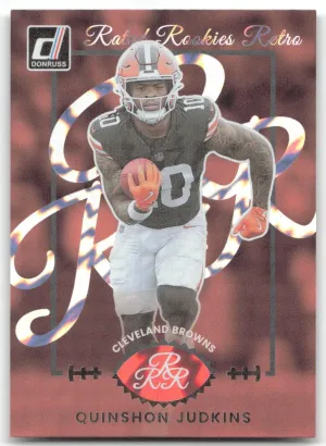 Quinshon Judkins 2025 Donruss Rated Rookies Retro Cleveland Browns