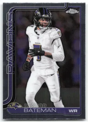 Rashod Bateman 2025 Topps Chrome Baltimore Ravens