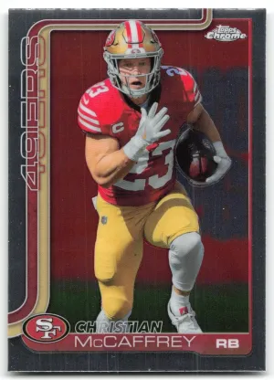 Christian McCaffrey 2025 Topps Chrome San Francisco 49ers